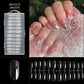 Capsules d’ongles longues en amande sans démarcation