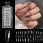Capsules d’ongles longues en amande sans démarcation