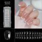 Capsules d’ongles longues en amande sans démarcation