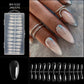 Capsules d’ongles longues en amande sans démarcation