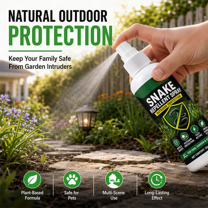 Spray répulsif à action rapide contre les serpents, à utiliser en extérieu