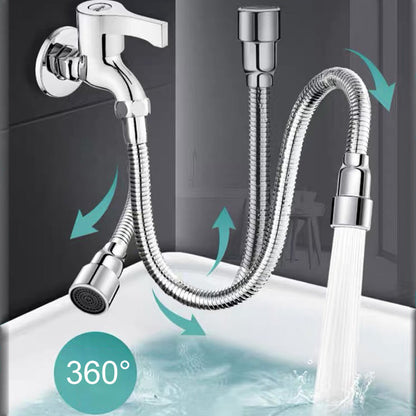 Rallonge flexible anti-éclaboussures à 360 degrés en acier inoxydable pour robinet