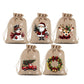 🎄 50% DE RÉDUCTION! 🎁 Sacs cadeaux Noël – Imprimés festifs, cordon & réutilisables ✨