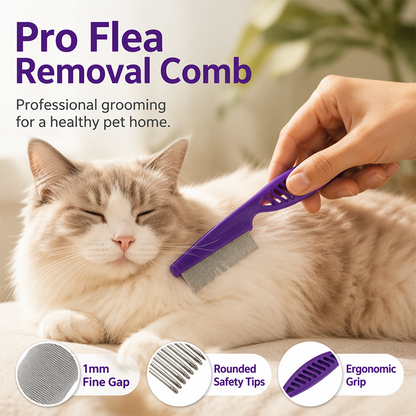 Peigne anti-puces à dents fines pour chats et chien