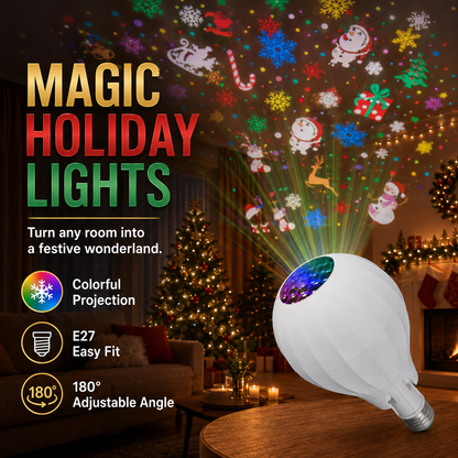 🎄 Lampe projecteur de Noël rotative | 16 motifs