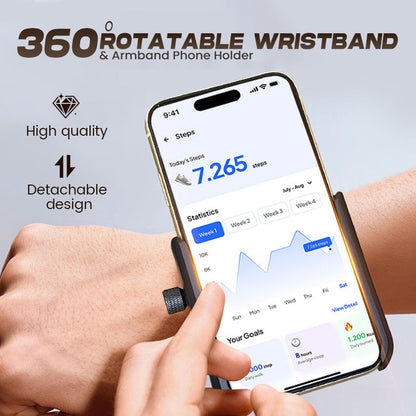 📱 PROMO FLASH : 50% DE RÉDUCTION ! Support de Téléphone Rotatif à 360° – Bracelet & Brassard 2-en-1 for Mains Libres en Course et Livraison 💪✨