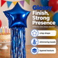 🎉 -50% ! Lot ballons alu étoile + pompons + kit fond photo avec guirlande – installation facile – pour anniversaires et fêtes à thèm