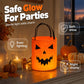 Seau à bonbons d'Halloween lumineu