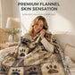 🐾 PROMO FLASH : 50% DE RÉDUCTION ! Couverture Douce en Flanelle – Motif Empreinte de Patte & Sensation Confortable for Des Moments de Détente Douillets ☁️✨