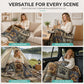 🐾 PROMO FLASH : 50% DE RÉDUCTION ! Couverture Douce en Flanelle – Motif Empreinte de Patte & Sensation Confortable for Des Moments de Détente Douillets ☁️✨