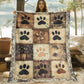 🐾 PROMO FLASH : 50% DE RÉDUCTION ! Couverture Douce en Flanelle – Motif Empreinte de Patte & Sensation Confortable for Des Moments de Détente Douillets ☁️✨