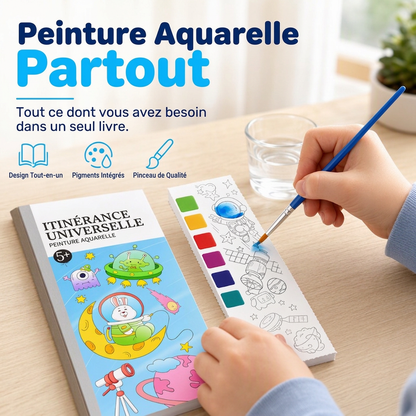 Livre de peinture à l'aquarelle de poche pour enfants