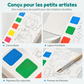 Livre de peinture à l'aquarelle de poche pour enfants