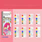Livre de peinture à l'aquarelle de poche pour enfants