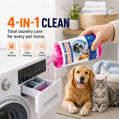 Nettoyant en profondeur pour lave-linge, spécial poils d'animaux