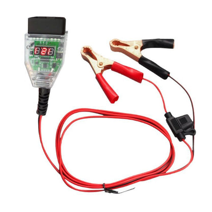 🎃Offre spéciale Halloween : 50 % de réduction !🔋Dispositif de préservation de la mémoire de la batterie de voiture OBD-II 12 V – Moniteur de tension numérique et câble de secours
