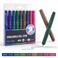 Écrivez et effacez en un clin d'œil ! Stylos gel effaçables 8 couleurs, sans salissures