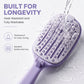 ✨‑50% OFF✨ Brosse à cheveux portable autonettoyante 🧳 Design ventilé, se plie pour le transport 💖