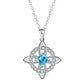 🍀 50% DE RÉDUCTION! 💎 Collier nœud celtique – Pierre de naissance, élégant & réglable ✨