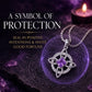 🍀 50% DE RÉDUCTION! 💎 Collier nœud celtique – Pierre de naissance, élégant & réglable ✨