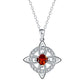🍀 50% DE RÉDUCTION! 💎 Collier nœud celtique – Pierre de naissance, élégant & réglable ✨