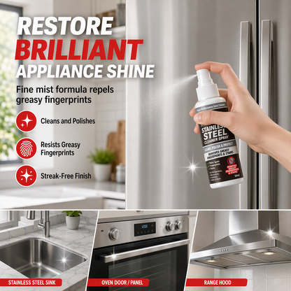 Spray nettoyant et lustrant multifonction en acier inoxydabl