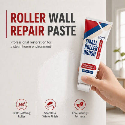 🧱🖌️✨Pâte de réparation murale imperméable avec petit rouleau intégré