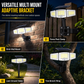 Lampe solaire à 3 têtes avec détecteur de mouvemen