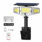 Lampe solaire à 3 têtes avec détecteur de mouvemen