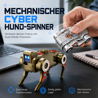 Chien robot transformable 2-en-1 à remontoir et fidget spinner