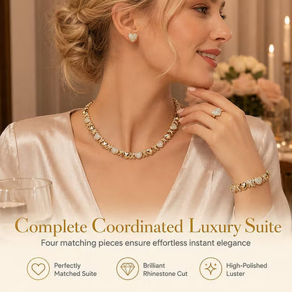 🎁 Promotion spéciale Noël anticipée : 60 % de réduction 🎅 Ensemble de 4 bijoux classiques en forme de cœu