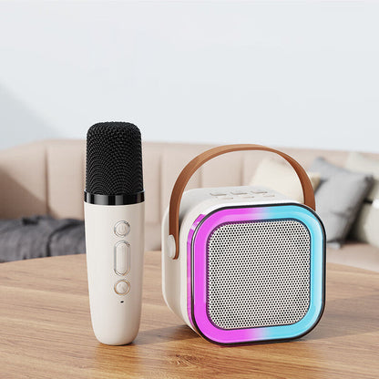 Mini Machine à Karaoké avec Microphones Sans Fil