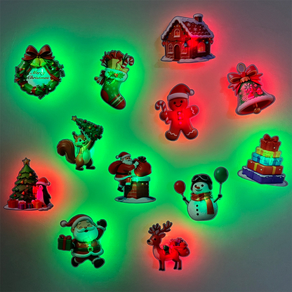 🎅 Soldes de Noël : 49 % de réduction ✨ Autocollants muraux lumineux de Noël à LE