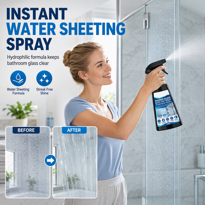 Spray pour vitres de douche à séchage rapide avec serviett