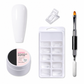 Gel de construction solide non collant pour l'extension des ongles