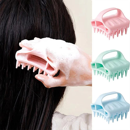Appareil de massage du cuir chevelu en silicone souple