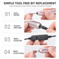 Ponceuse à ongles électrique USB portable – vitesse réglable jusqu’à 20 000 tr/min