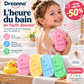 🛁 50 % de réduction pour une durée limitée ! Éponge de bain pour enfants : douce pour la peau, élimine la sueur, les cellules mortes et les impuretés ✨