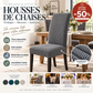 🔥‑50% Réduction ! Housse de chaise extensible 🪑 Ajustement parfait, anti-tache, protège et rénove vos chaises facilement ✨