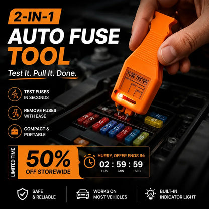 🔌 50 % DE RÉDUCTION ! 🚗 Testeur et extracteur de fusibles 2-en-1 – Rapide et pratique ✨