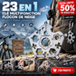 🔥 Profitez de 50 % de réduction ! Clé à molettes 23 en 1 | Tournevis EDC à embout pentagonal | Outil multifonction portable pour les activités de plein air | Clé polyvalente 🛠️❄️